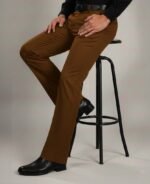 Premium Adjustable Formal Boot Cut Pant - Coffee