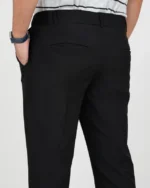 Premium Adjustable Formal Boot Cut Pant - Black - Image 5
