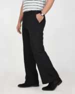 Premium Adjustable Formal Boot Cut Pant - Black - Image 3