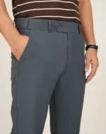 Premium Adjustable Formal Boot Cut Pant - Ash - Image 4