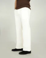 Premium Adjustable Formal Boot Cut Pant - White - Image 3